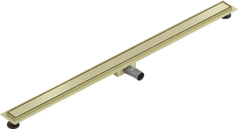 Mexen Flat M13 odpływ liniowy 2w1 140 cm, złoty szczotkowany - 1A10140