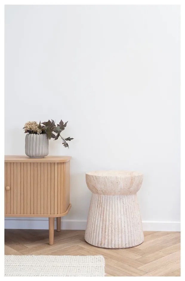 Kamienny okrągły stolik ø 37 cm Bonn – House Nordic