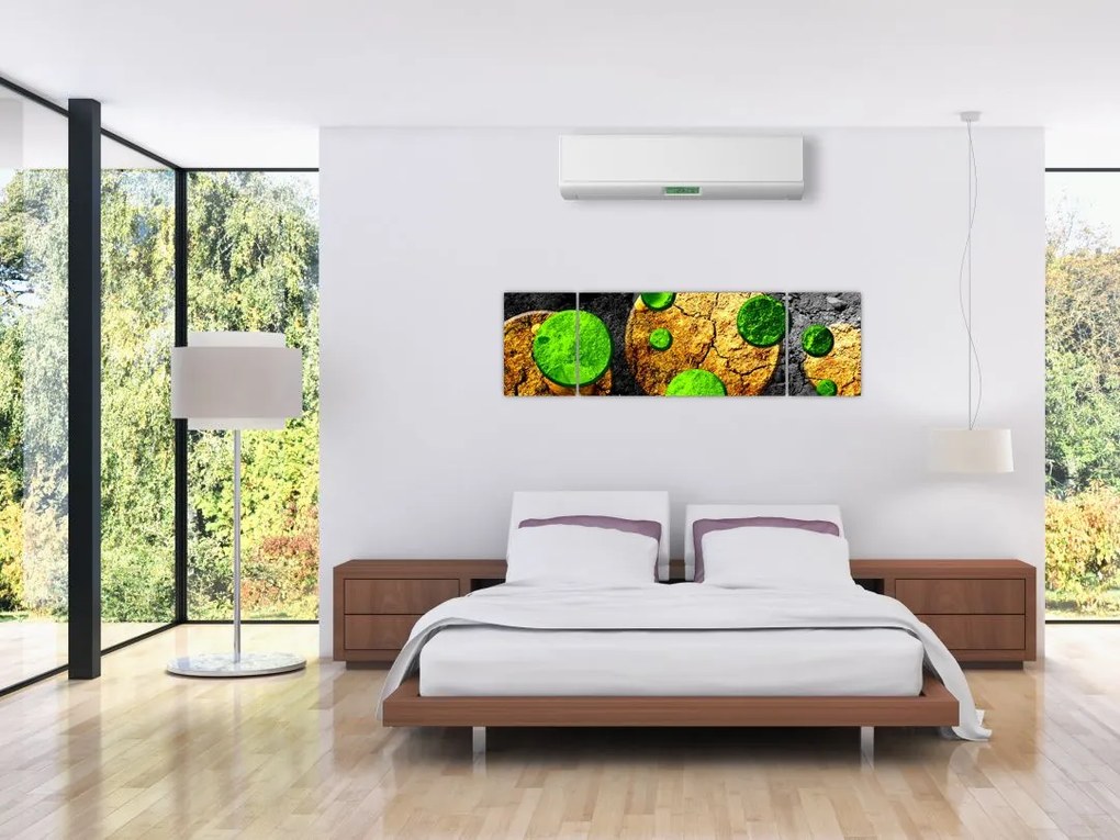 Obraz abstrakcji - Kule (170x50 cm)