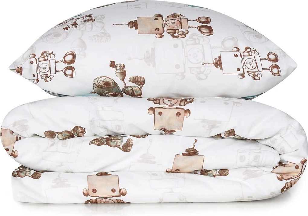 Bawełniana pościel dziecięca Roboty