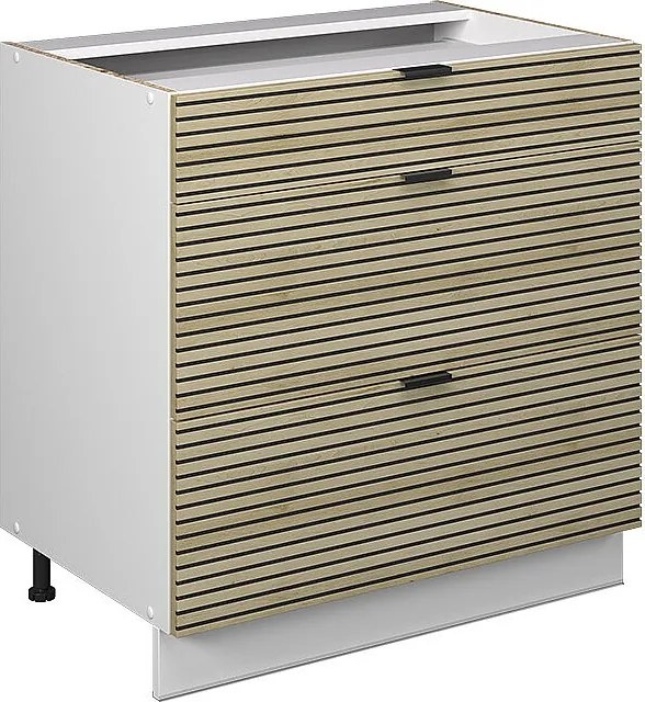 Szafka dolna do kuchni panel dębowy 80x51.6x82 fame-line