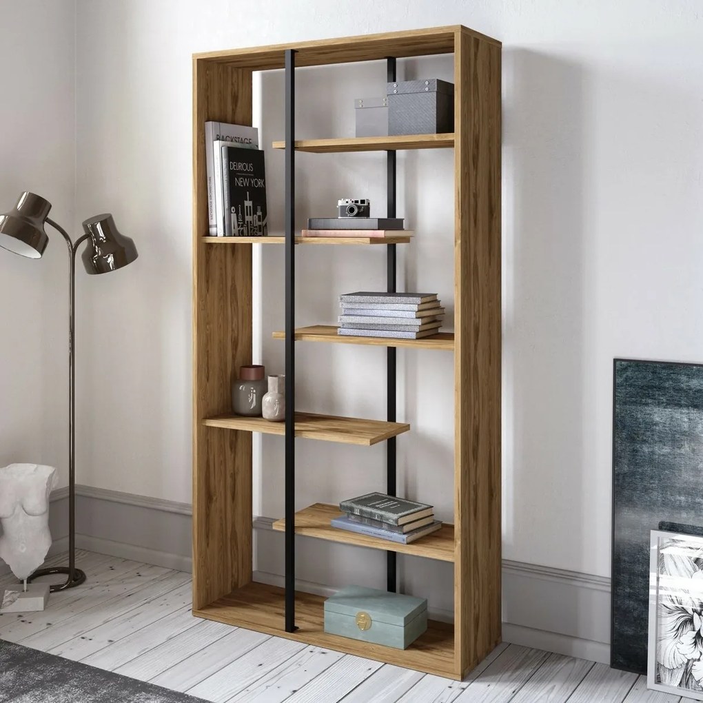 Biblioteczka Presto Black and Walnut
