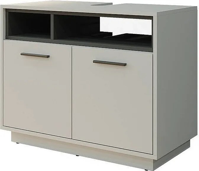 Szafka pod umywalkę szary 80x40x64 beatrice