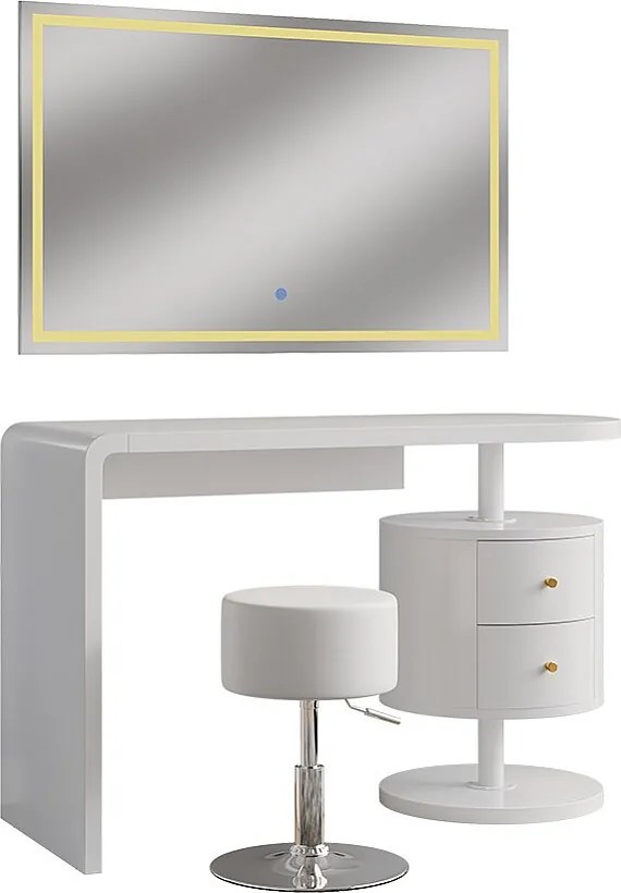 Stół do toalety biały 120x50x76 lara