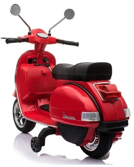 Skuter na akumulator vespa czerwony