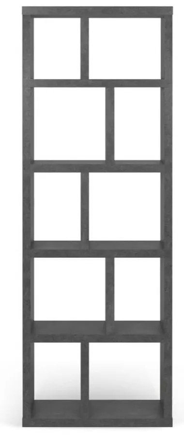 Szary regał w dekorze betonu 70x198 cm Berlin – TemaHome