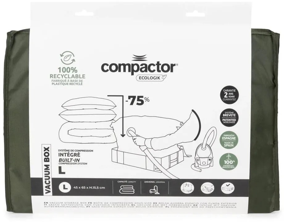 Zielony pojemnik Compactor Oxford, 145 l