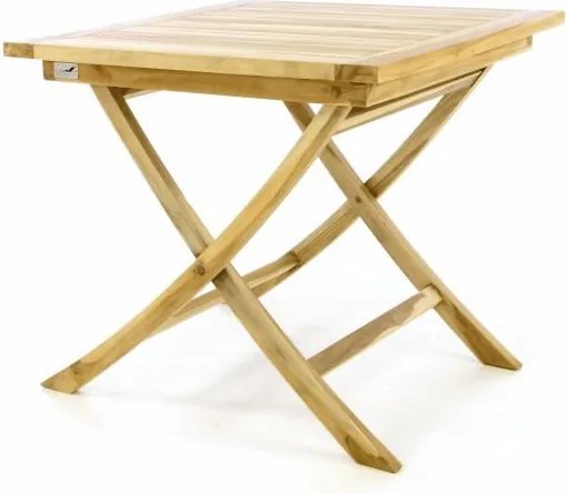 Składany stół ogrodowy DIVERO - drewno tekowe