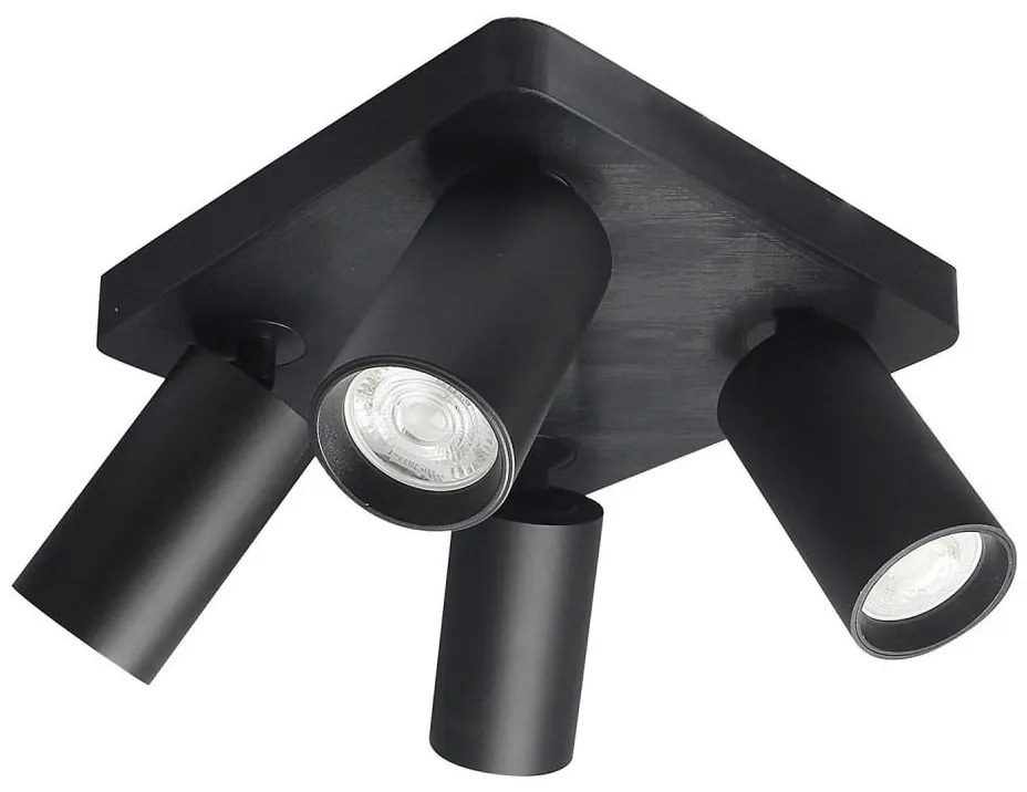 Rabalux 73084 - Oprawa punktowa YORLI 4xGU10/7W/230V czarna