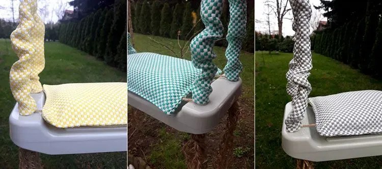 Szara huśtawka dla dziecka B8-F43