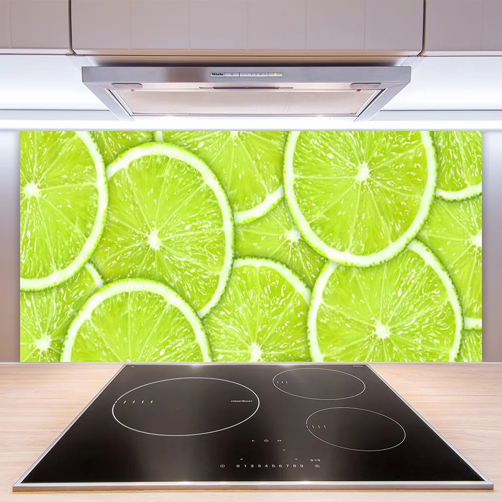 Panel Szklany Orzeźwiające Plasterki Limonki