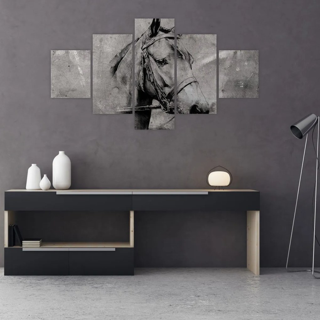 Obraz - Portret konia (125x70 cm)