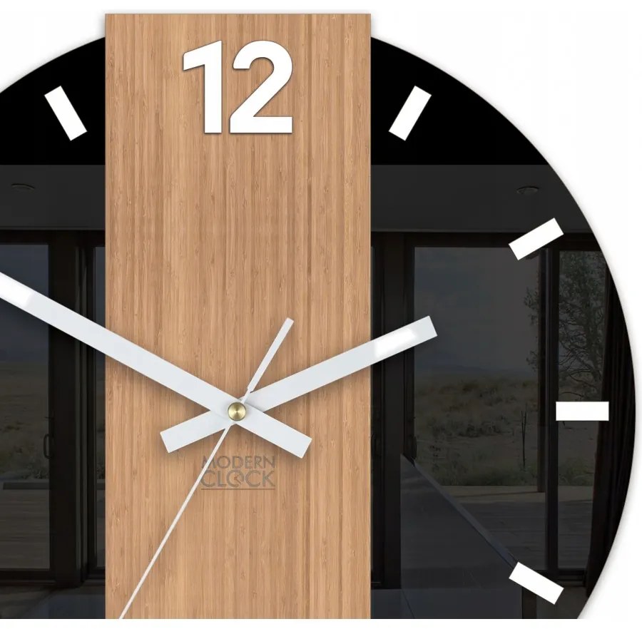 Zegar ścienny nowoczesny z cichym mechanizmem do salonu sypialni okrągły