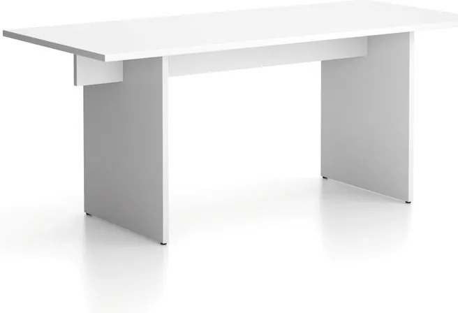 Biurko single SOLID, 180x80 cm, biały