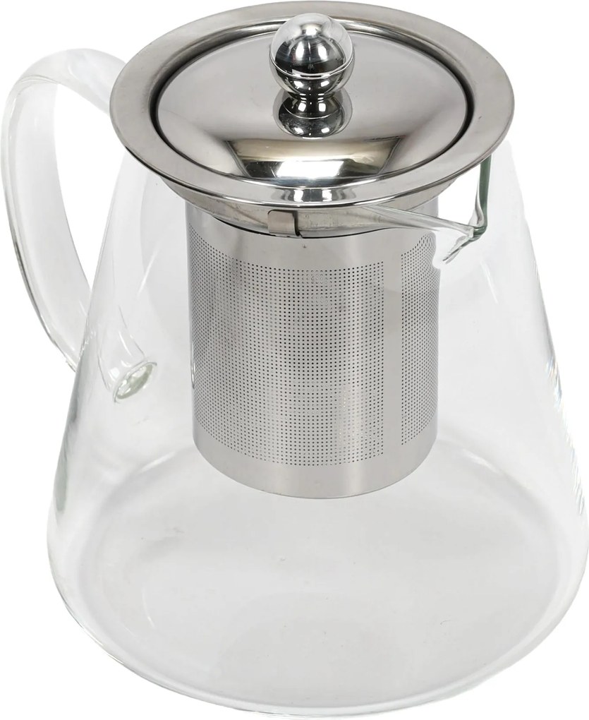 Czajnik z zaparzaczem, szklany i przezroczysty dzbanuszek, pojemny zaparzacz na herbatę.