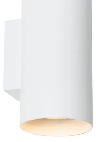 Designerska lampa ścienna biała okrągła - SabDesignerski Oswietlenie wewnetrzne