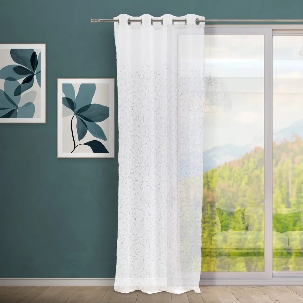 Biało-szara firanka 140x260 cm Grow – Casa Selección