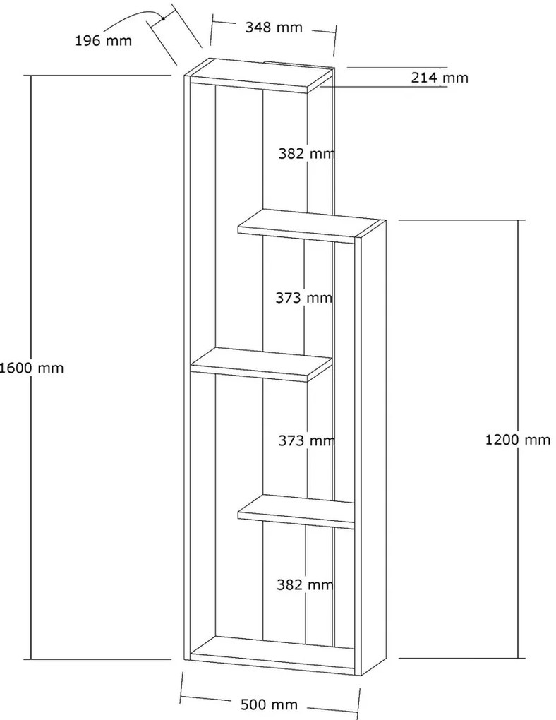 Biblioteczka Wand White