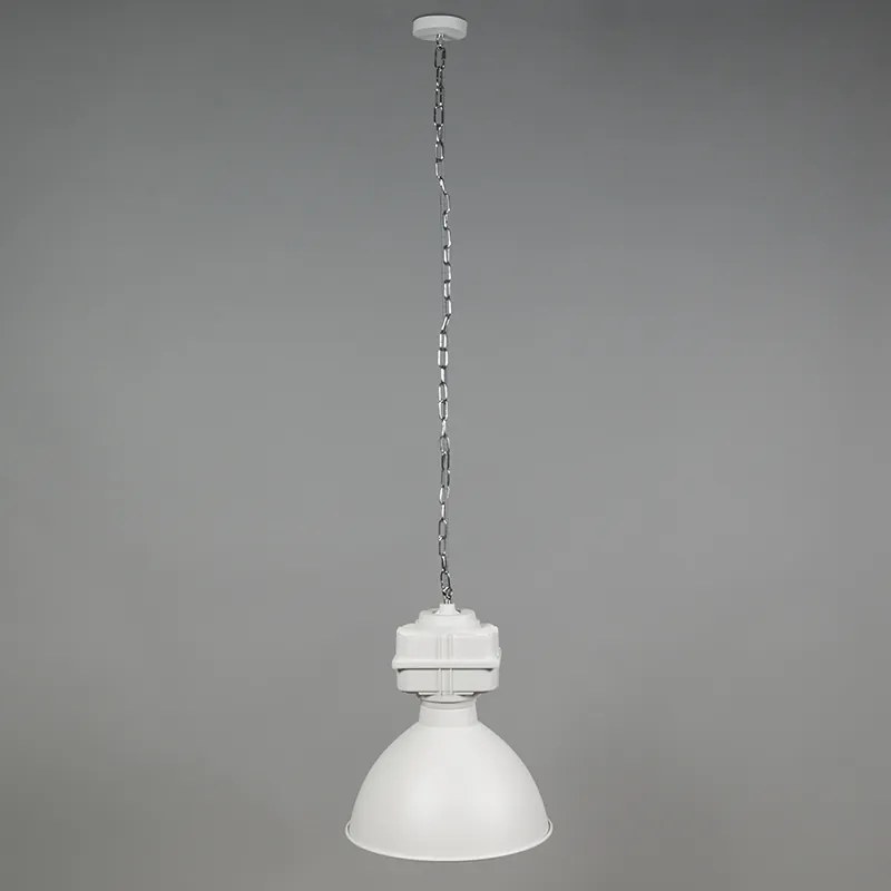 Industrialna lampa wisząca mała matowa biała - SickoPrzemysłowy Oswietlenie wewnetrzne