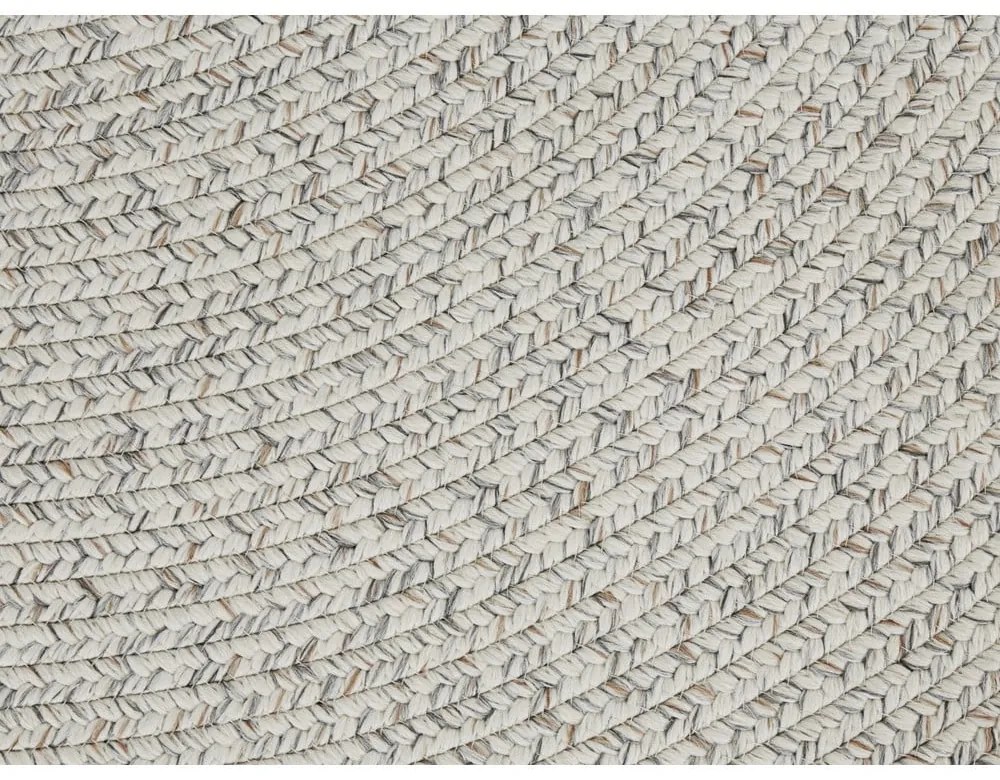 Białobeżowy okrągły dywan odpowiedni na zewnątrz ø 150 cm – NORTHRUGS