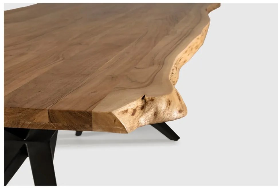 Stół z blatem z drewna akacjowego 100x200 cm Mudri – MOME