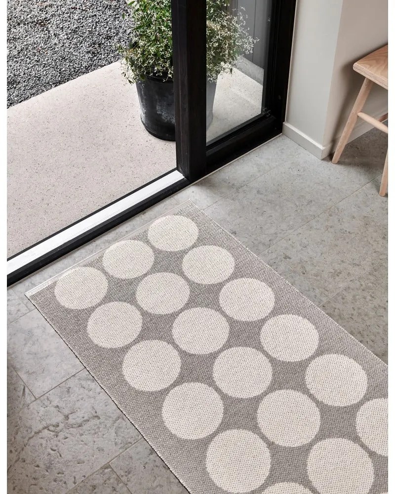 Beżowo-kremowy chodnik odpowiedni na zewnątrz 70x320 cm Hugo Linen Vanilla – Pappelina