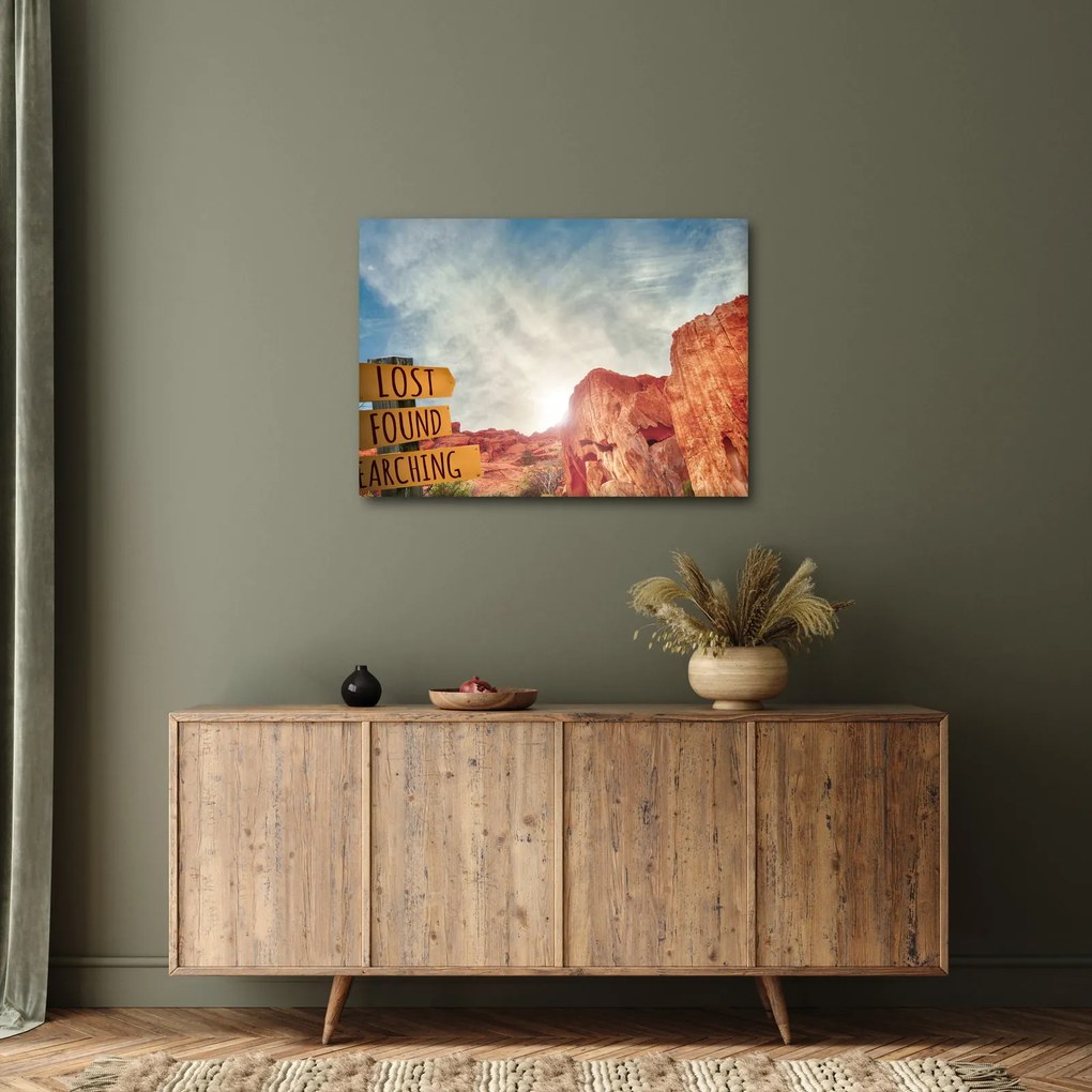 Obraz wskaźnika z napisem (70x50 cm)