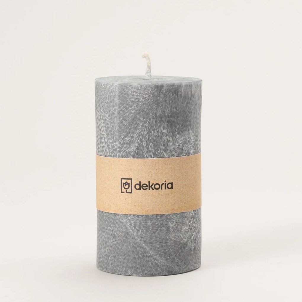 Świeca zapachowa palmowa walec Grey