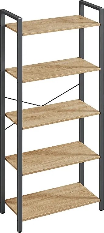 Regał Valora 5 poziomów dąb sonoma półka przechowywanie ekspozycja