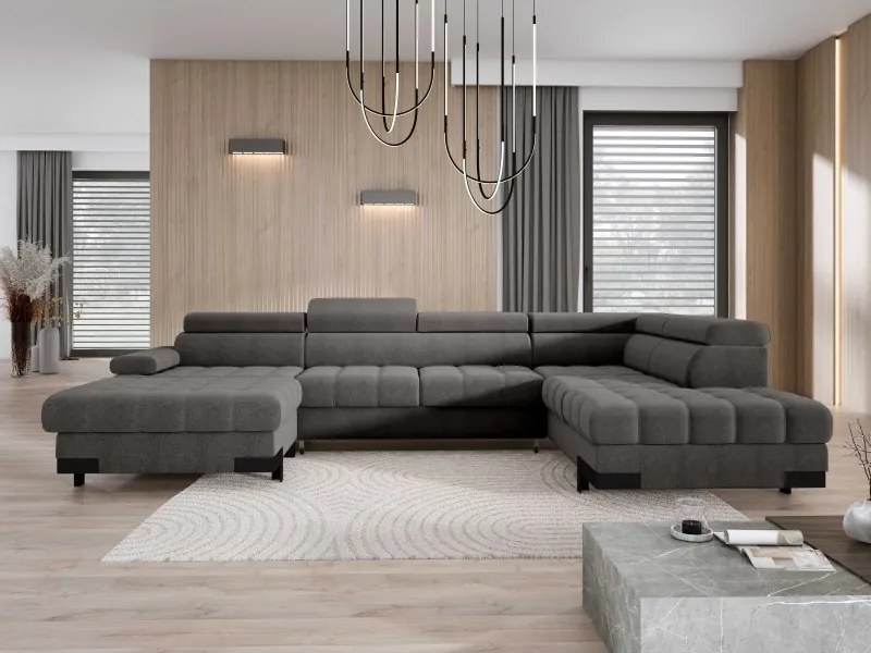 Narożnik SELVA XL Prawostronny z funkcją spania i pojemnikiem AUSTIN 19 WERSAL