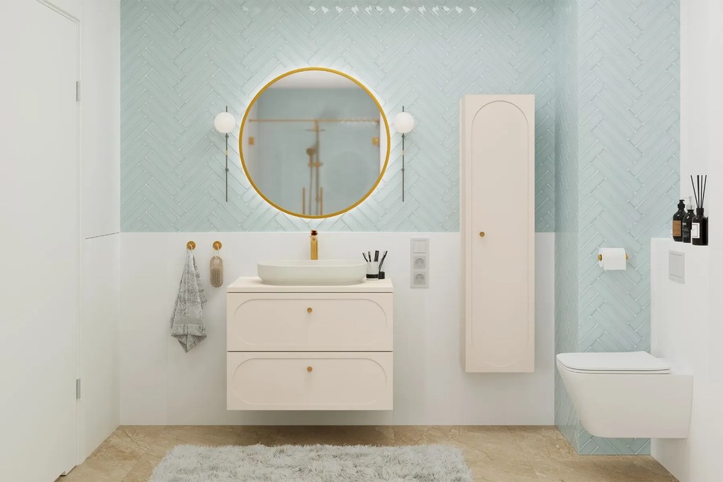 Szafka łazienkowa DONNA SAND 1D 35 cm beż piaskowy COMAD