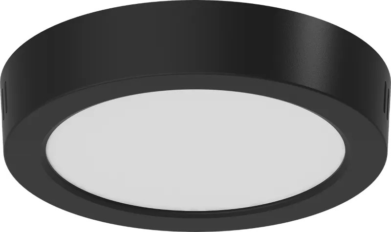 Mexen LDSR plafon sufitowy LED natynkowy fi 17 cm, 12W, Neutralna - 4000K, 960 lm, czarny - L212-017-1240-70