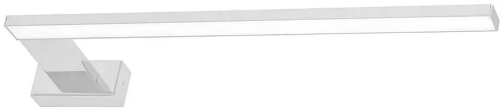 Biały kinkiet łazienkowy lewostronny - N016-Faggi 45x12x4 cm