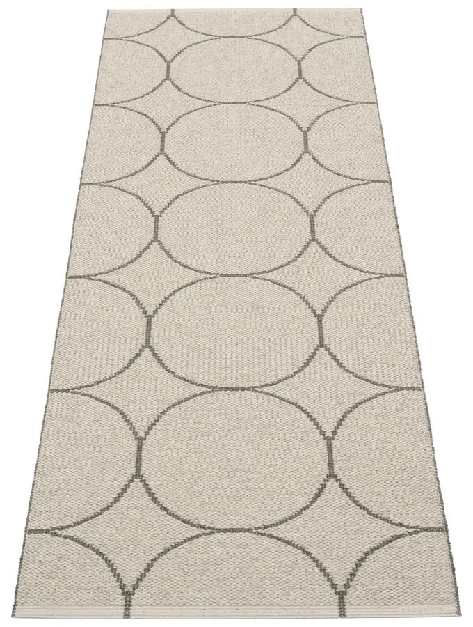 Ciemnoszary chodnik odpowiedni na zewnątrz 70x200 cm Boo Charcoal Linen – Pappelina