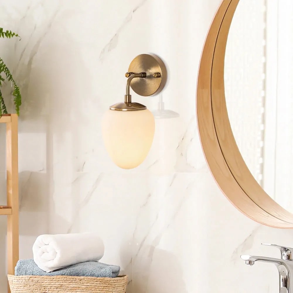 Kinkiet w kolorze brązu ø 12 cm Nassao – Opviq lights