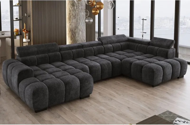 Narożnik BULL XL Lewostronny z elektryczną funkcją regulacji tkanina Salvador 01 WERSAL