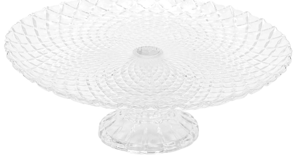 Patera na ciasto, szklana, Ø 28,5 cm