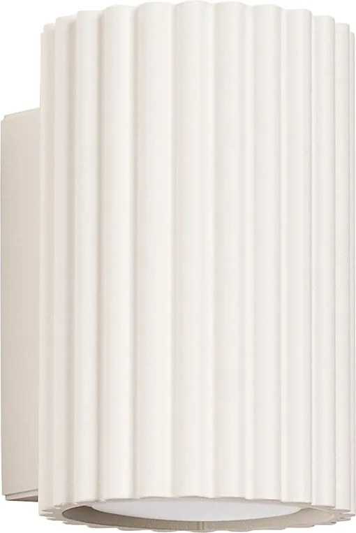 Lampa Ścienna Minimalistyczny Karbon, Aluminium - 1 Źródło - L.6.5 X H.10 Cm - Beżowy