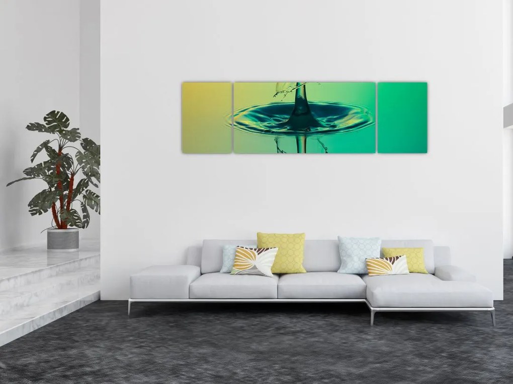 Obraz kropli wody (170x50 cm)