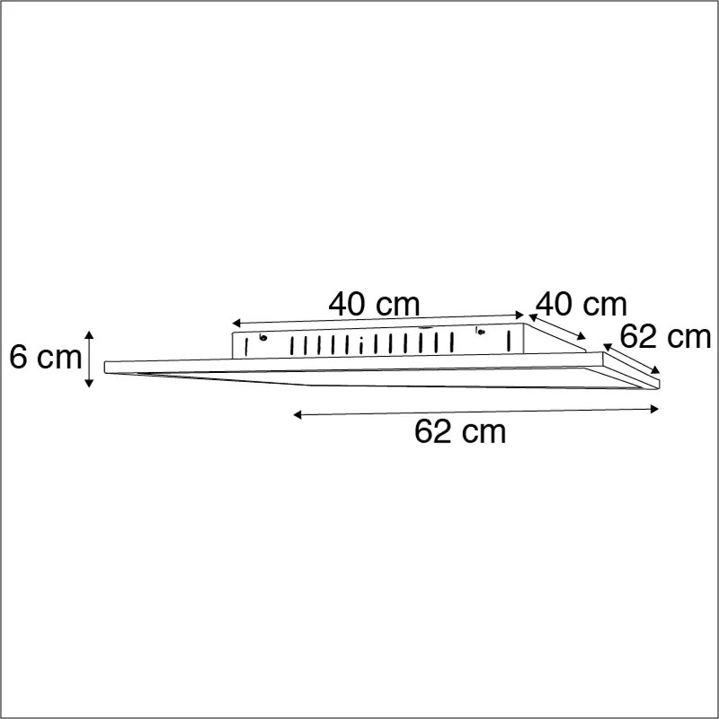 Panel LED biały 62 cm z pilotem - Orch Nowoczesny Oswietlenie wewnetrzne