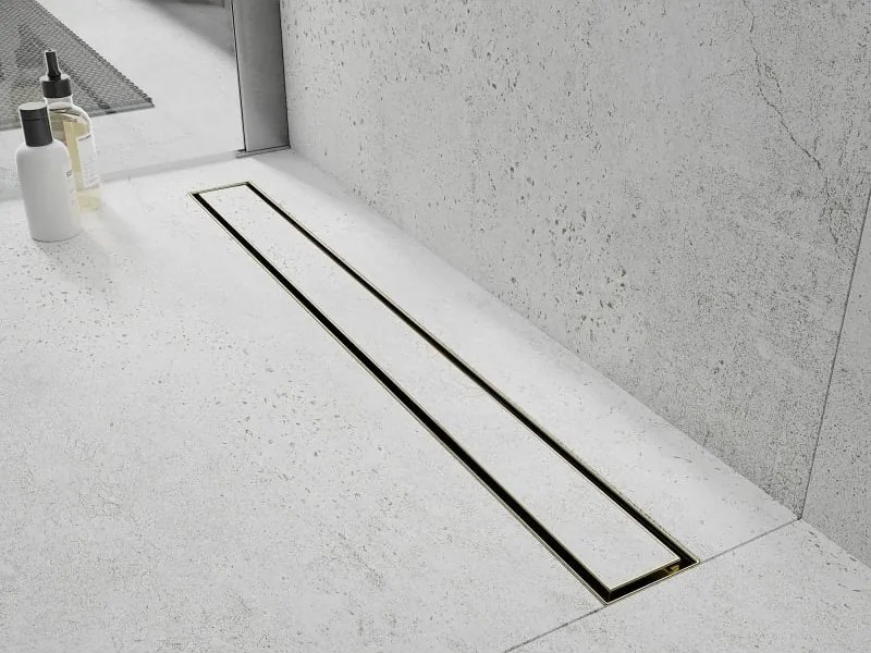 Mexen Flat M13 odpływ liniowy 2w1 100 cm, złoty - 1510100-15