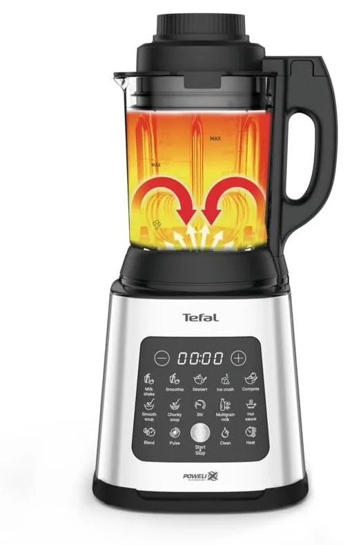 Blender kielichowy w kolorze srebra Perfectmix Cook BL83SD30 – Tefal