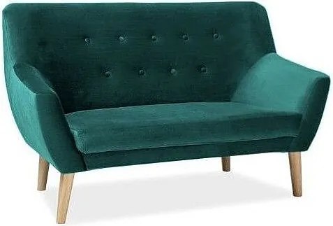 Sofa NORDIC 2 VELVET zielona