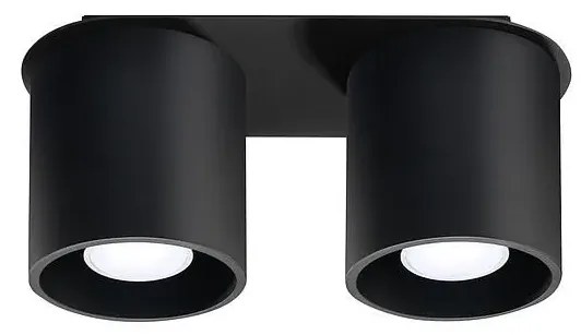 Nowoczesny plafon LED E761-Melvis - czarny