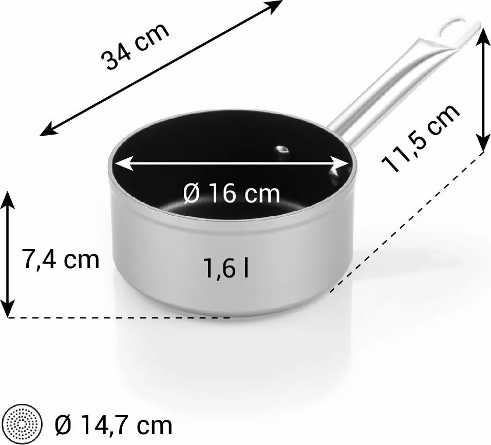Tescoma Rondel GrandCHEF+ średnica 16 cm, 1,3 l
