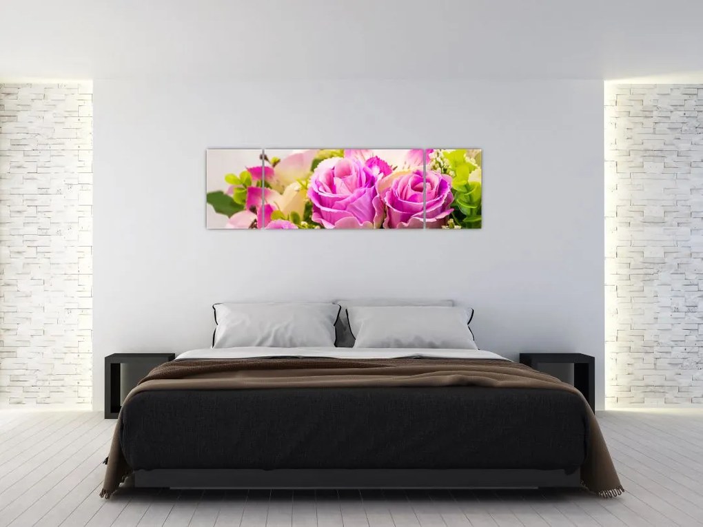 Obraz róż (170x50 cm)
