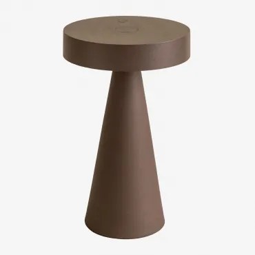 Bezprzewodowa Lampa Stołowa Led Catinca Brązowy Coffee - Sklum
