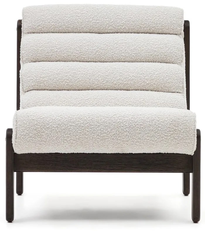 Biały fotel z materiału bouclé Magira – Kave Home