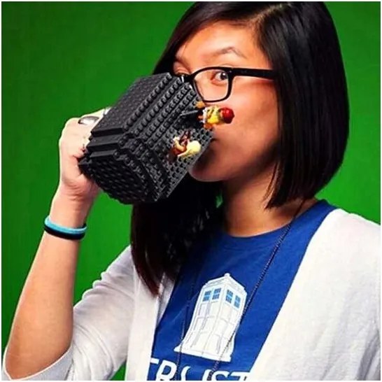 KUBEK KLOCKOWY DUŻY 350ML + KLOCKOWY CYFROWY ZEGAREK DLA DZIECKA REGULOWANY