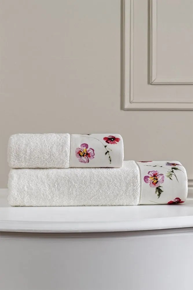 Podarunkowy zestaw ręczników AMARO, 2 szt Biały Zestaw (ręcznik 50x100cm, ręcznik 75x150cm)